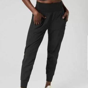 NWT Athleta Dobby Joggers, black, size S